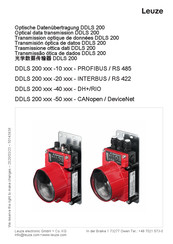 Leuze electronic DDLS 200-40 Serie Manual Del Usuario