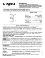 LEGRAND Wattstopper DW-100-24 Manual De Instrucciones