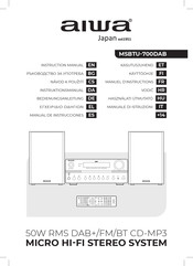 Aiwa MSBTU-700DAB Manual De Instrucciones