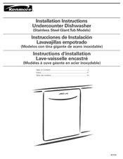 Sears Kenmore Elite 66513853K600 Instrucciones De Instalación