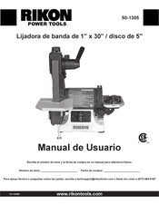 Rikon Power Tools 50-1305 Manual De Usuario