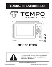 Tempo Communications OFL100 OTDR Manual De Instrucciones