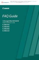 Canon imageRUNNER Advance DX C3830i Manual De Instrucciones