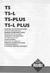 Rubi TS Serie Manual De Instrucciones