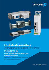 SCHUNK IndraDrive CS LDT-ES-0100 Instrucciónes De Puesta En Marcha