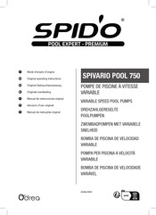 SPIDO SPIVARIO POOL 750 Manual De Instrucciones Original