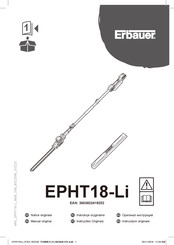 Erbauer EPHT18-Li Manual Original