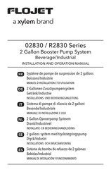 Xylem Flojet R2830 Serie Manual De Instalación Y Funcionamiento