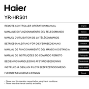 Haier YR-HRS01 Manual De Funcionamiento