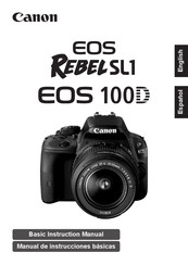 Canon EOS REBEL SL1 Instrucciones Para El Uso Y La Instalacion