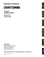 Craftsman 351.217160 Manual De Instrucciones