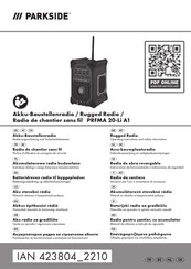 Parkside PRFMA 20-Li A1 Instrucciones De Funcionamiento