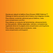 Sony Ericsson Walkman W902 Manual De Instrucciones