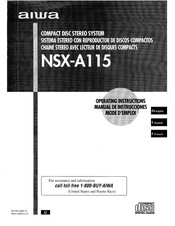 Aiwa NSX-A115 Manual De Instrucciones