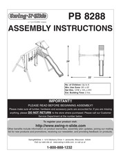 Playcore Swing-N-Slide PB 8288 Instrucciones De Montaje