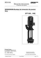 BRINKMANN PUMPS SFT1300 Serie Manual De Instrucciones