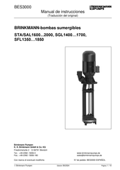 BRINKMANN PUMPS SGL1700 Serie Manual De Instrucciones