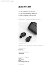 Sennheiser CX Plus Manual De Instrucciones