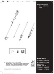 Kingfisher M5MT36-Li Instrucciones Originales