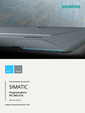 Siemens SIMATIC IPC MD-57A Instrucciones De Servicio