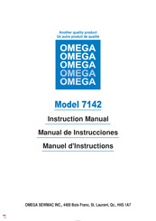 Omega 7142 Manual De Instrucciones