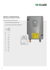 clage ISX Instrucciones De Funcionamiento E Instalación