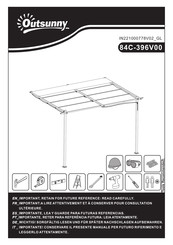 Outsunny 84C-396V00 Instrucciones De Montaje