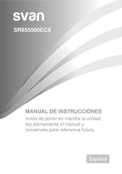 Svan SR855500ECX Manual De Instrucciones