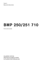 Gaggenau BMP 250/251 710 Manual De Instrucciones