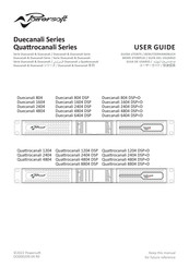 Powersoft audio Quattrocanali 4804 DSP Guia Del Usuario