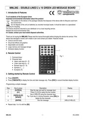 Velleman MML30G Manual Del Usuario