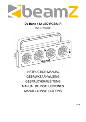 Beamz DJ Bank 132 LED RGBA IR Manual De Instrucciones