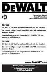 DeWalt DCF961 Manual De Instrucciones