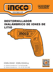 Ingco CSDLI0442 Serie Manual De Producto