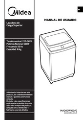 Midea MA200W160/G Manual De Usuario