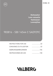 VALBERG SBI 14S44 D SAD929C Instrucciones De Uso