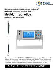 PCE Instruments PCE-MFM 4000 Manual De Instrucciones