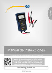 PCE Instruments PCE-CBA 20 Manual De Instrucciones