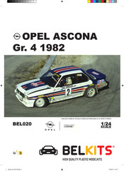 BELKITS OPEL ASCONA Gr. 4 1982 Manual Del Usuario