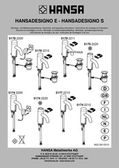 Hansa HANSADESIGNO S 5179 2211 Instructiones De Montaje Y De Uso