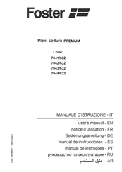 Foster PREMIUM 7041/632 Manual De Instrucciones