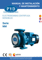 PYD Electrobombas NM Serie Manual De Instalación Y Mantenimiento