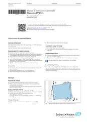 Endress+Hauser Nivotester FTW325 Manual De Instrucciones Abreviado