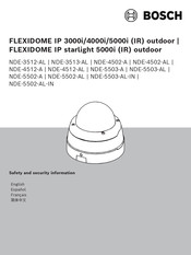 Bosch NDE-5503-AL Información De Seguridad