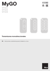 Nice MYGO2 Instrucciones Y Advertencias Para La Instalación Y El Uso