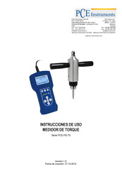 PCE Instruments PCE-FB TS Serie Instrucciones De Uso