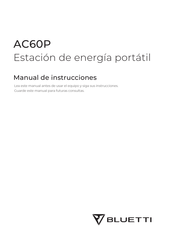 Bluetti AC60P Manual De Instrucciones