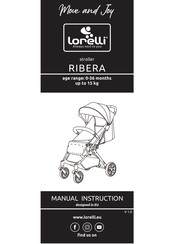 Lorelli RIBERA Instrucciones De Uso