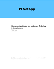 NetApp EF560 Manual Del Usuario