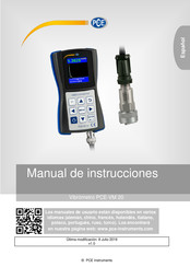 PCE Instruments PCE-VM 20-ICA Manual De Instrucciones